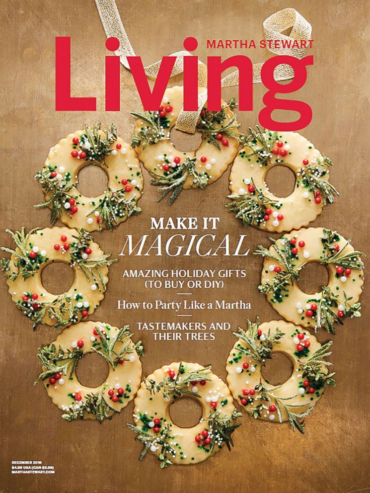 PHOTO: The December holiday cover of Martha Stewart Living magazine.