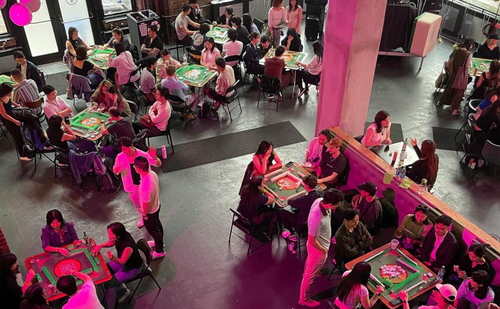 PHOTO: More than 300 people attended Green Tile Social Club’s mahjong tournament in May at Hana House in downtown Brooklyn.