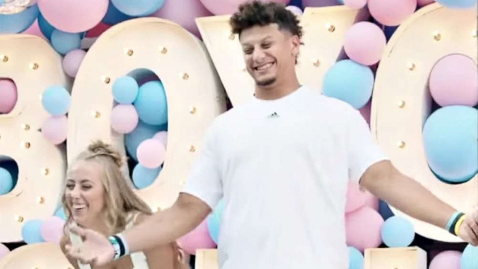 PHOTO: Kansas City Chiefs quarterback Patrick Mahomes and fiancÃ©e Brittany Matthews shared the gender of their child in a new video.