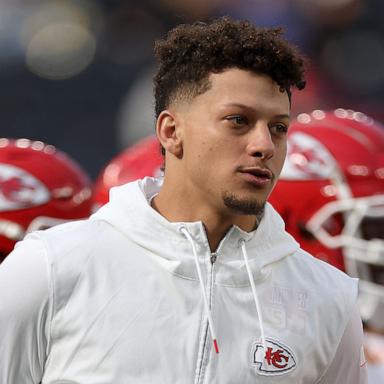 PHOTO: Patrick Mahomes of the Kansas City Chiefs looks on before a game against the Los Angeles Chargers at SoFi Stadium, Jan. 7, 2024, in Inglewood, Calif.