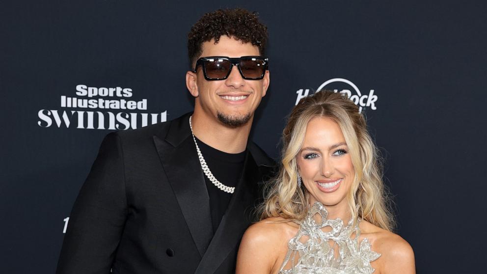 PHOTO: Patrick Mahomes and Brittany Mahomes attend the Sports Illustrated Swimsuit 2024 Issue Release and 60th Anniversary Celebration at Hard Rock Hotel New York, on May 16, 2024, in New York.