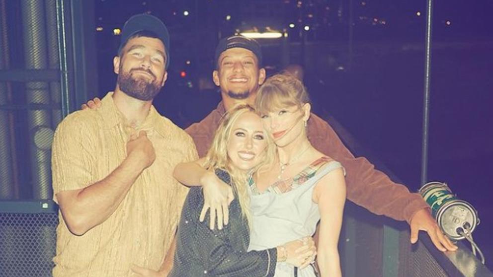 Brittany Mahomes shares sweet photo with Taylor Swift, Travis Kelce and husband Patrick Mahomes: “We had a great time”
