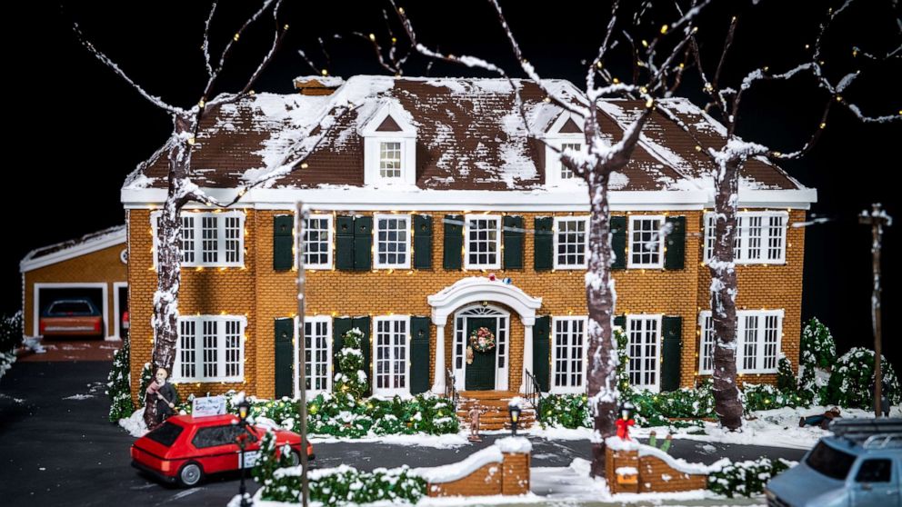 Iconic 'Home Alone' house recreated in gingerbread form for 30th