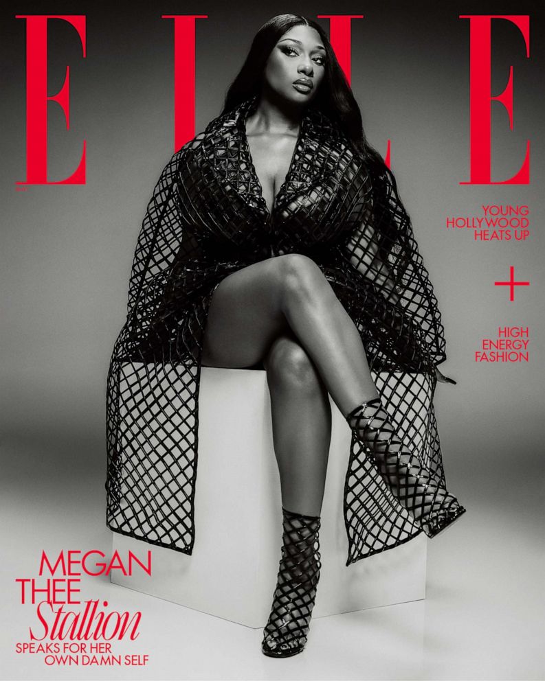 PHOTO: Megan Thee Stallion is starring on the cover of Elle Magazine's May issue.