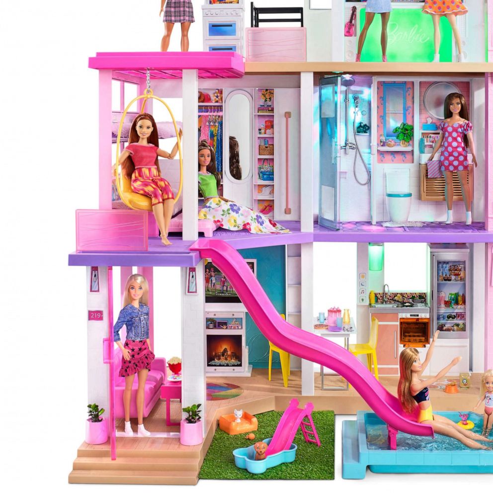 Barbie Dreamhouse Doll House Playset, Barbie House With 75 Accessories ...