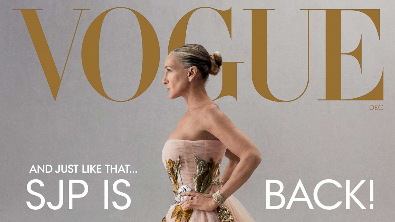 PHOTO: Sarah Jessica Parker is starring on the cover of Vogue's December 2021 issue. She discusses everything from "Sex and the City" to "misogynist chatter" directed at aging women.