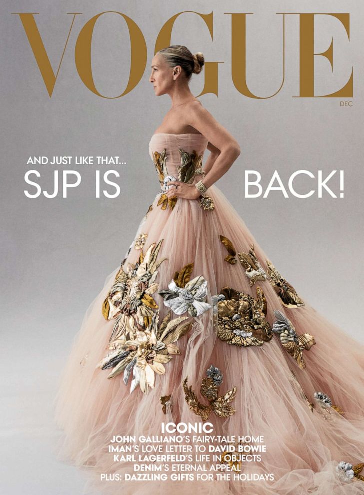 Sarah Jessica Parker is starring on the cover of Vogue's December 2021 issue. She discusses everything from "Sex and the City" to "misogynist chatter" directed at aging women.