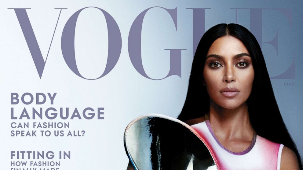 Kim Kardashian Covers Time Magazine in Body-con Black Bodysuit