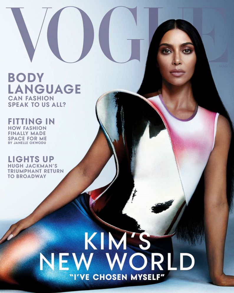PHOTO: For Vogue's March 2022 issue, cover star Kim Kardashian opened up about embracing her 40s, co-parenting and choosing herself. 