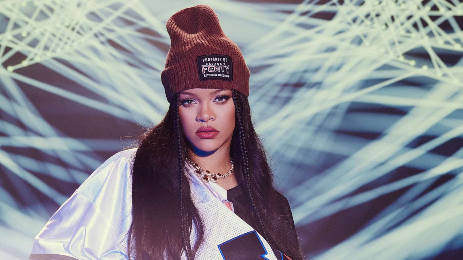Rihanna shares look at Fenty sweater inspired by upcoming Super Bowl  Halftime Show performance
