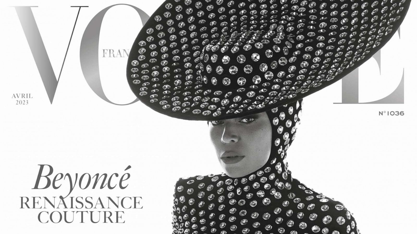 PHOTO: Beyoncé is the star of Vogue's France's April cover, and she's wearing a head-turning "Renaissance Couture" - themed look.