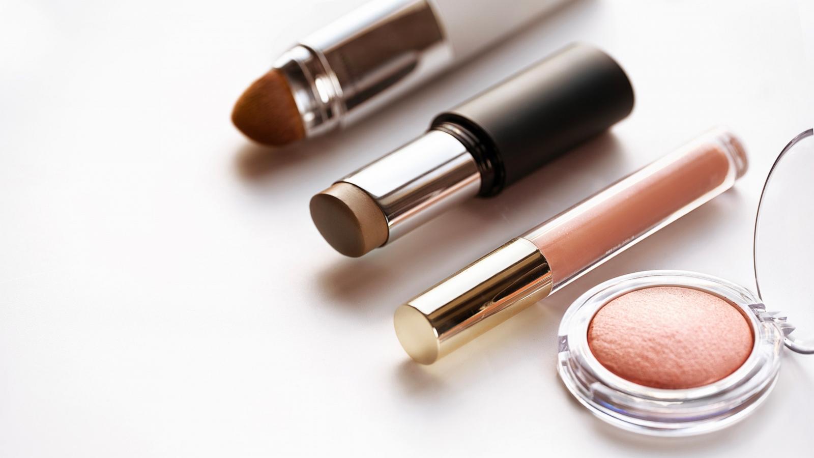 PHOTO: Stock photo of various makeup products.