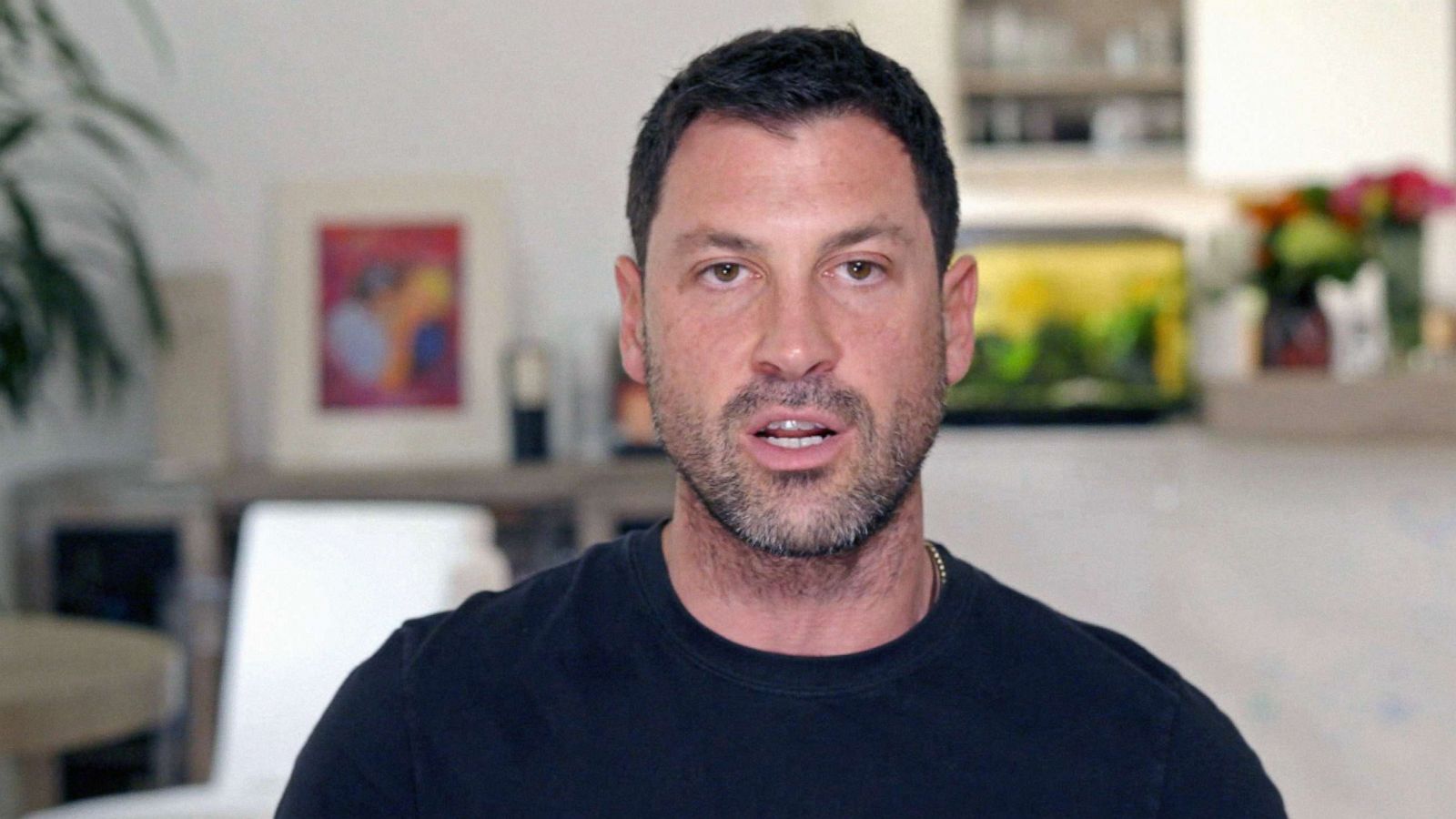 PHOTO: Maksim Chmerkovskiy is a guest on ABC's "Good Morning America" on March 4, 2022.