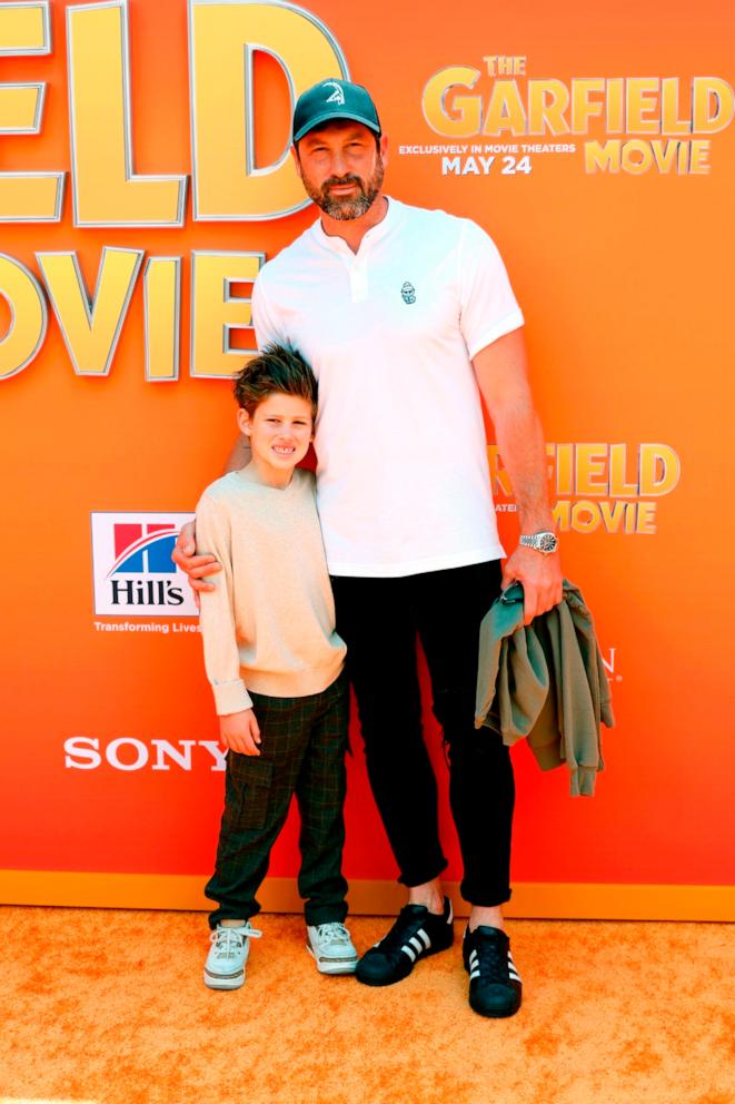 PHOTO: Shai Chmerkovskiy and Maksim Chmerkovskiy attend the Columbia Pictures World Premiere of "The Garfield Movie" at TCL Chinese Theatre on May 19, 2024 in Hollywood, California.