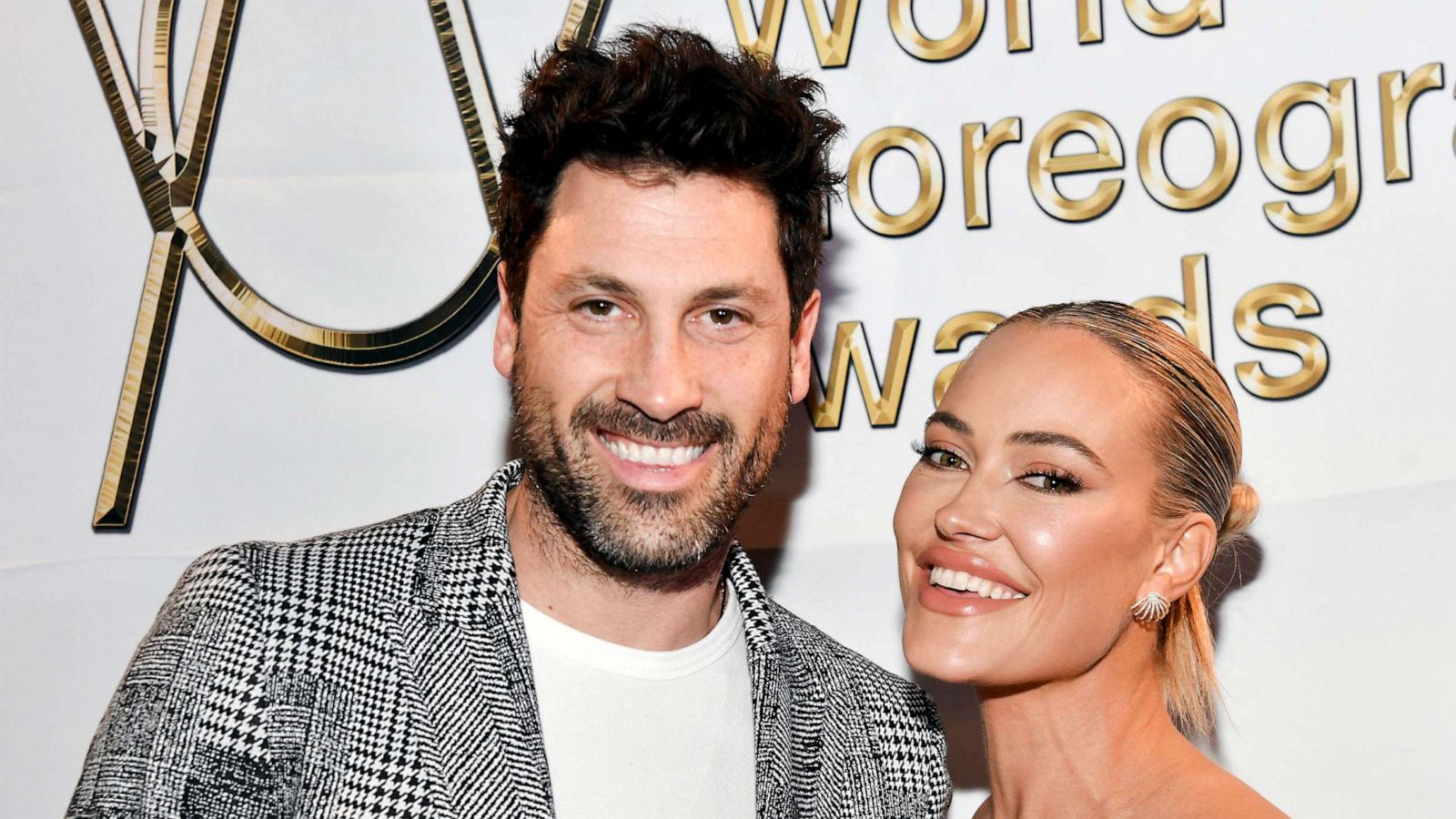 PHOTO: FILE - Maksim Chmerkovskiy and Peta Murgatroyd attend the 2021 World Choreography Awards at Globe Theatre Los Angeles, Dec. 13, 2021 in Los Angeles.