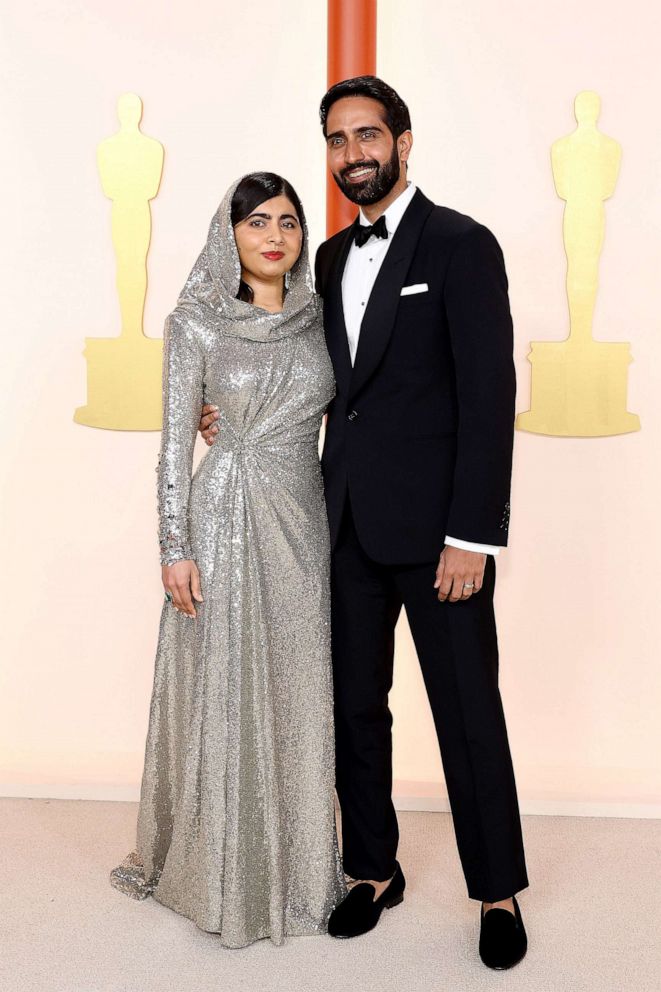 PHOTO: Malala Yousafzai and Asser Malik attend the 95th Annual Academy Awards on March 12, 2023 in Hollywood.