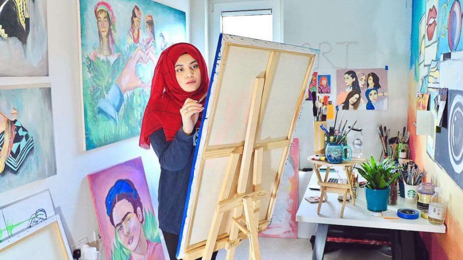 PHOTO: Maliha Abidi, author of 'Pakistan for Women', in her studio in London.