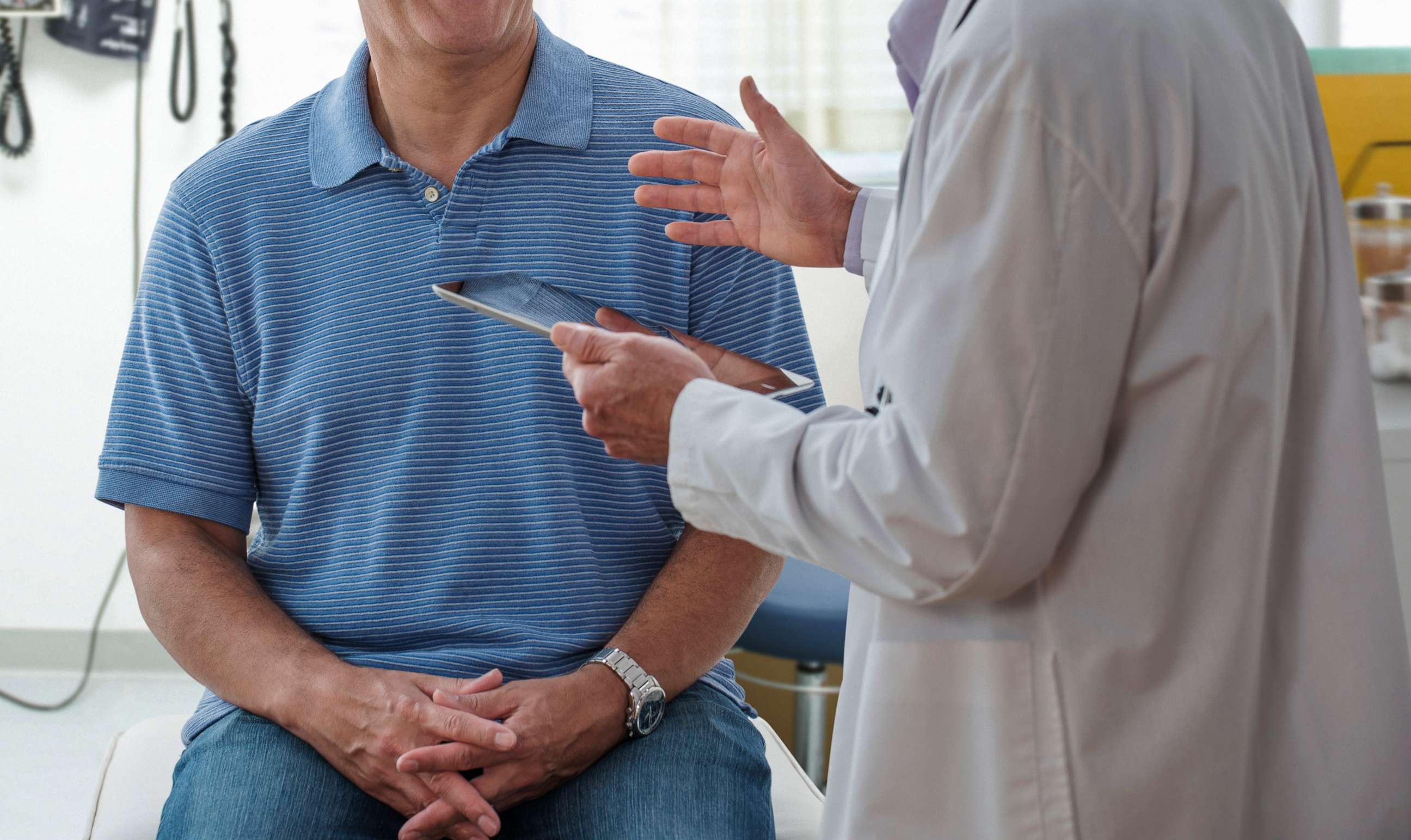 PHOTO: A doctor talks to a patient in this undated stock photo.