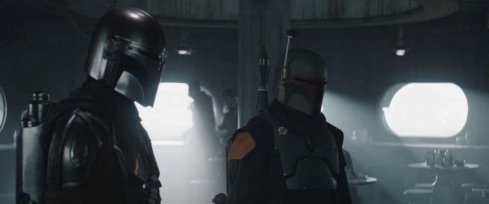 PHOTO: Pedro Pascal and Temuera Morrison are the Mandalorian and Boba Fett in the second season finale of Lucasfilm's, "The Mandalorian."