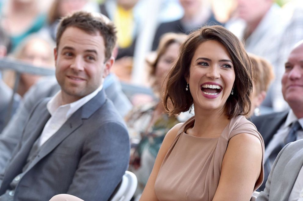 PHOTO: Mandy Moore and Taylor Goldsmith attend the ceremony honoring Mandy Moore with Star on the Hollywood Walk of Fame, March 25, 2019, in Hollywood, Calif.