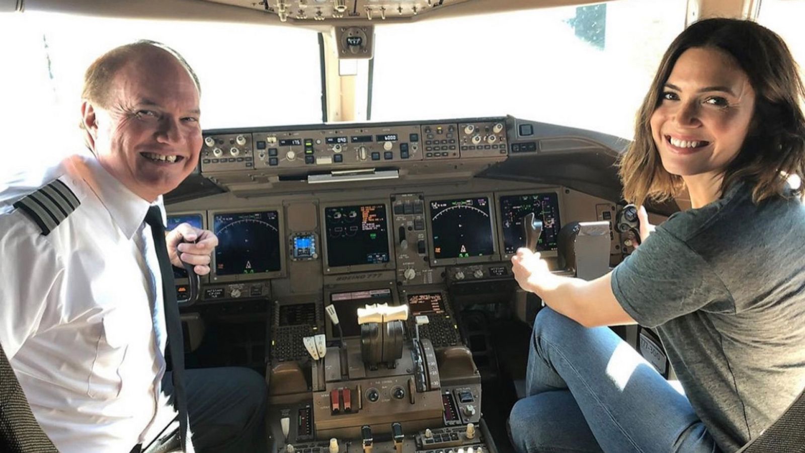 PHOTO: Mandy Moore posted this photo to Instagram of her with her father, Don Moore, who is retiring as an airline pilot.