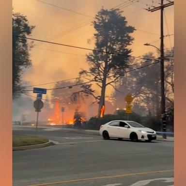 PHOTO: Mandy Moore shows the fire devastation in Pacific Palisades in this video screengrab shared on her Instagram account.