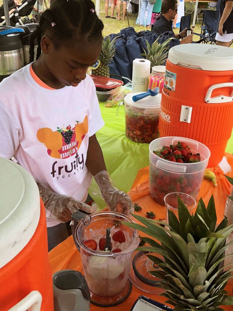 PHOTO: In this undated photo, Amaya is shown preparing a fruity smoothie.