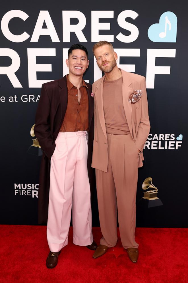 PHOTO: Mark Manio and Scott Hoying attend the 67th Annual GRAMMY Awards in Los Angeles, Feb. 02, 2025.