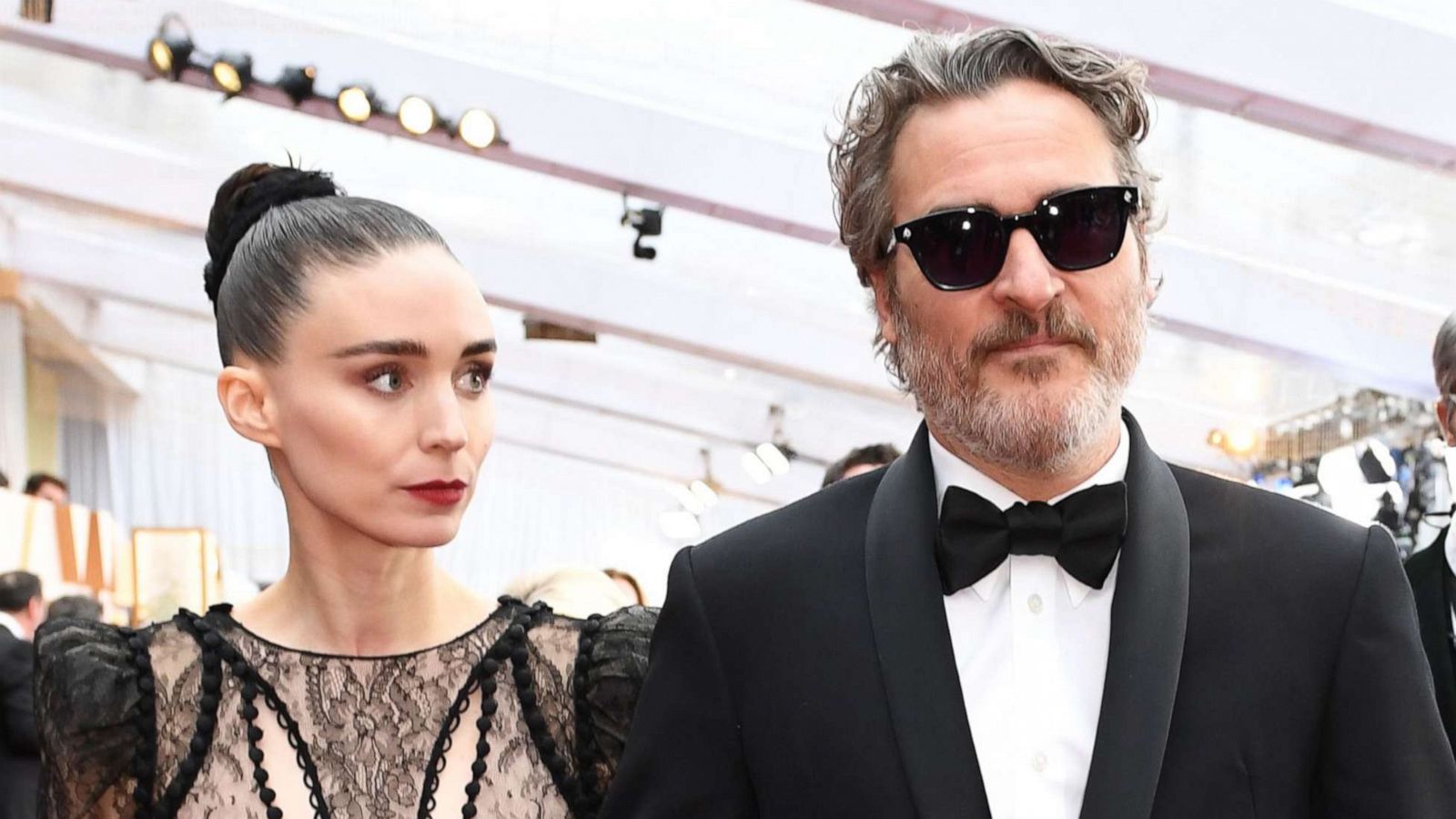 PHOTO:Actress Rooney Mara and actor Joaquin Phoenix arrive for the 92nd Oscars at the Dolby Theatre in Hollywood, Calif., Feb. 9, 2020.