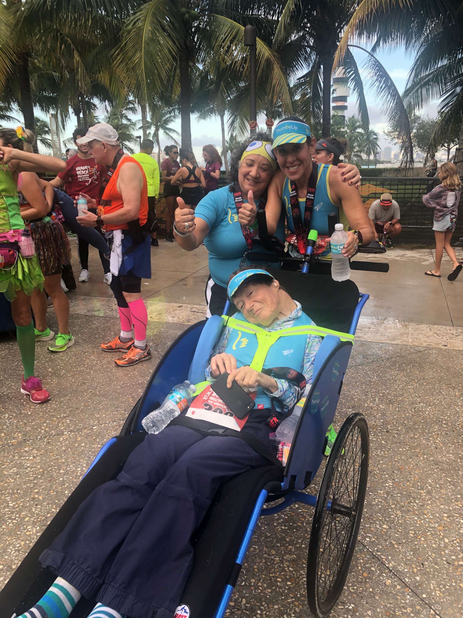 PHOTO: Gruson and Lubetsky at the 2019 Miami Beach Halloween Half Marathon.