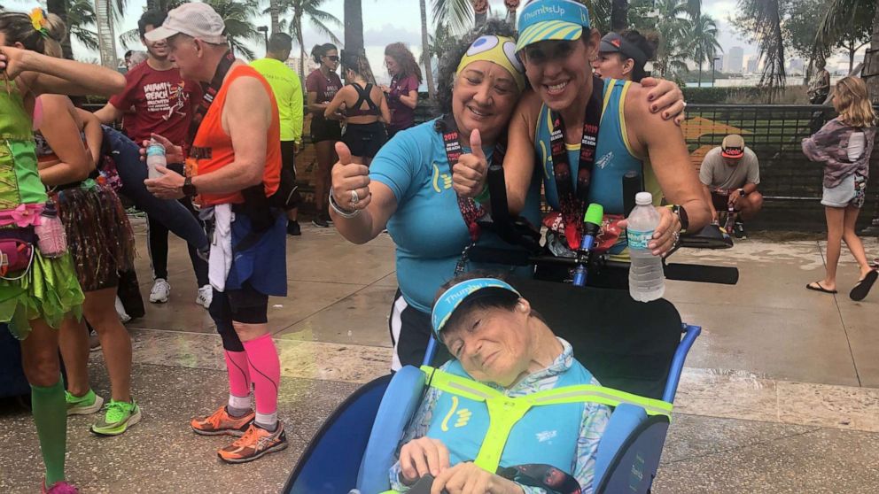 PHOTO: Gruson and Lubetsky at the 2019 Miami Beach Halloween Half Marathon.