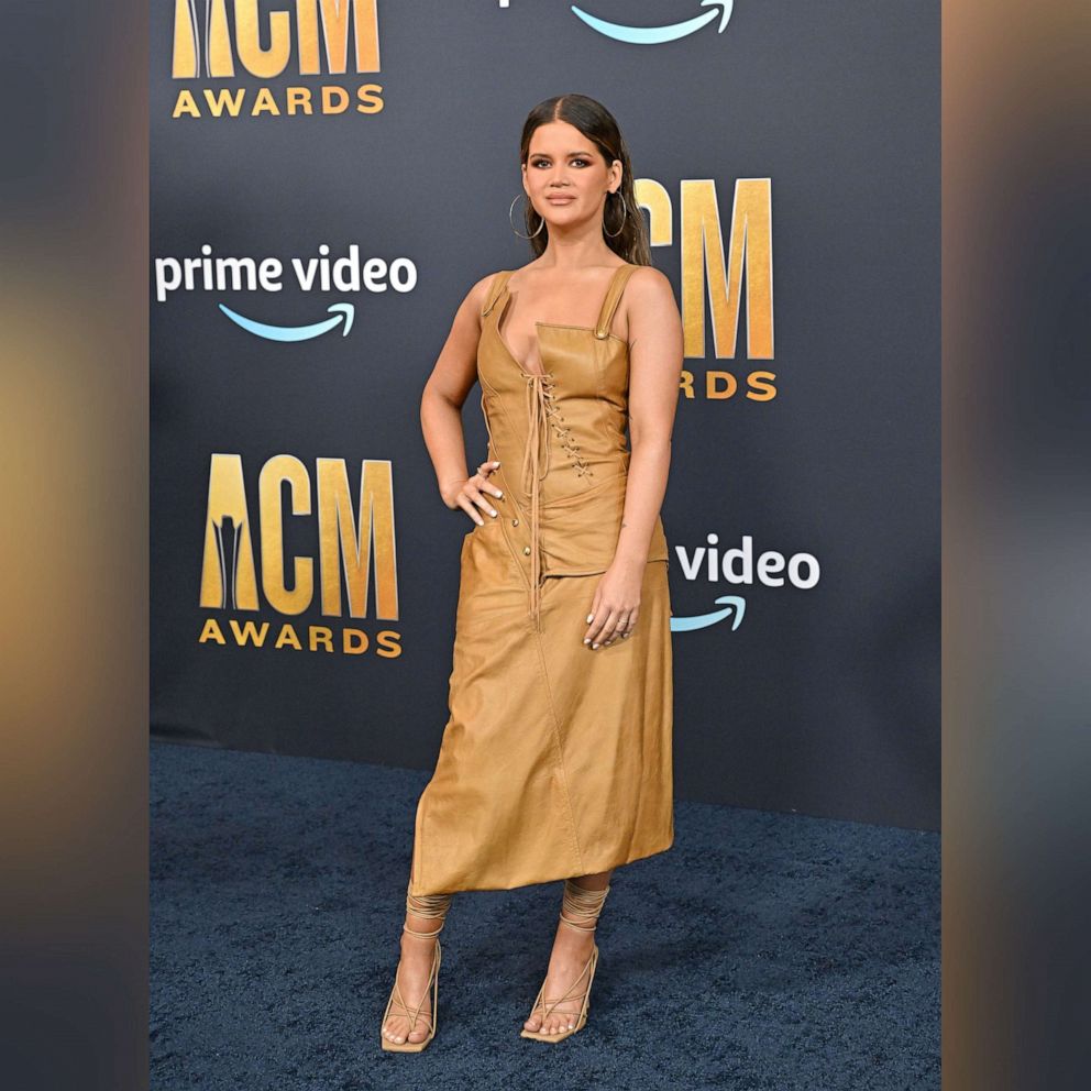 PHOTO: Maren Morris attends the 57th Academy of Country Music Awards at Allegiant Stadium on March 7, 2022 in Las Vegas.