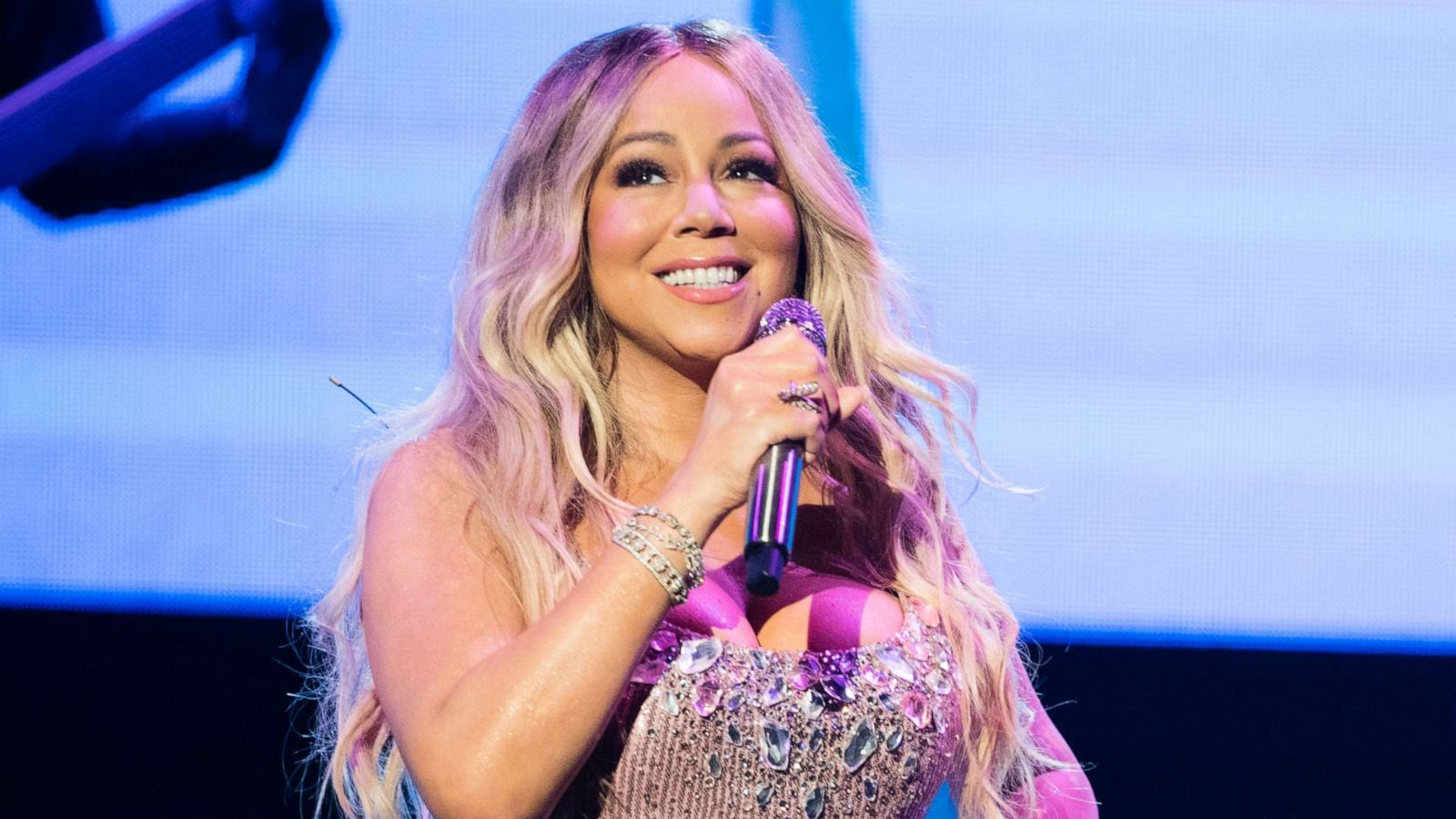 PHOTO: Mariah Carey performs as part of her Caution World Tour at Royal Albert Hall on May 26, 2019 in London, England.