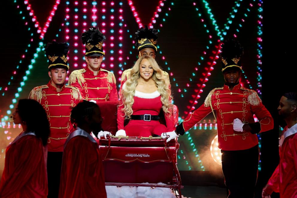 PHOTO: In this Nov. 6, 2024, file photo, Mariah Carey performs onstage during Mariah Carey's Christmas Time Tour Kick Off at Yaamava' Resort & Casino at San Manuel, in Highland, Calif.