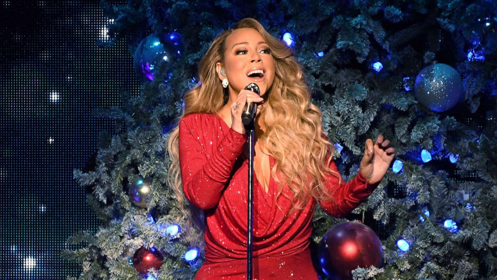 PHOTO: Mariah Carey performs onstage during her "All I Want For Christmas Is You" tour at Madison Square Garden on Dec. 15, 2019, in New York.