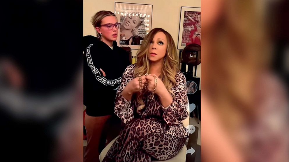 PHOTO: Millie Bobby Brown and Mariah Carey share a moment during a recent video posted to Instagram.