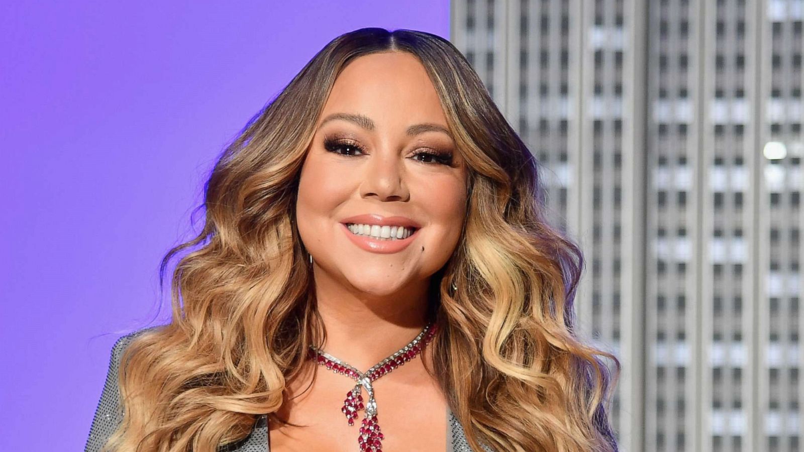 PHOTO: Mariah Carey participates in ceremonial lighting of the Empire State Building in celebration of 25th anniversary of "All I Want For Christmas Is You," on Dec. 17, 2019.