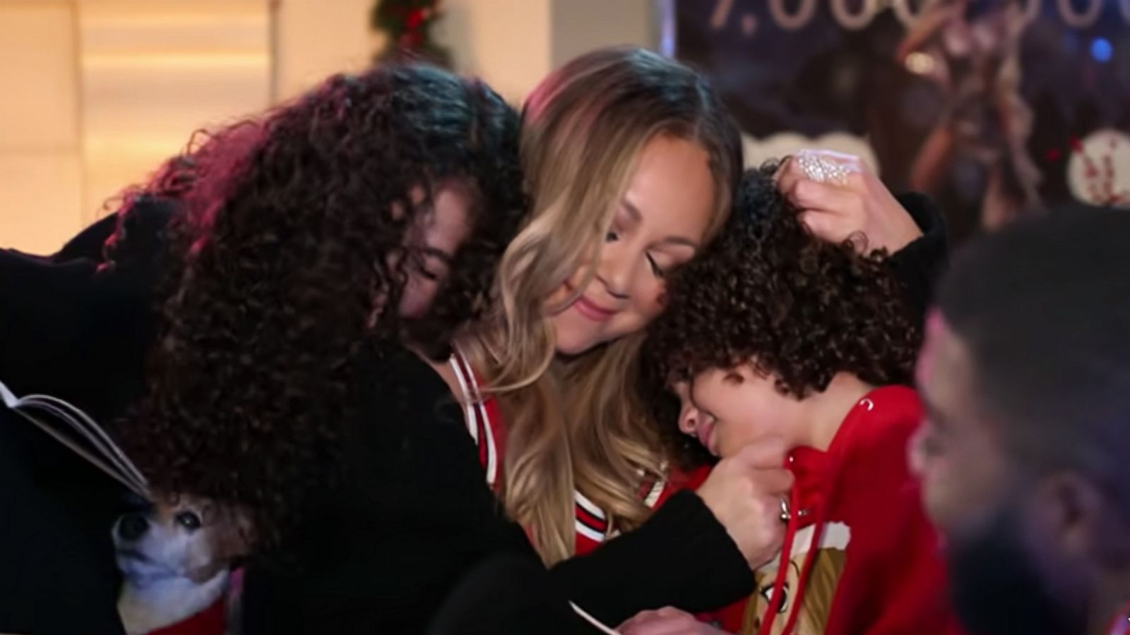 PHOTO: Mariah Carey shared a new music video that included her children, twins Moroccan and Monroe, for the song, "Fall in Love at Christmas," Nov. 5, 2021.