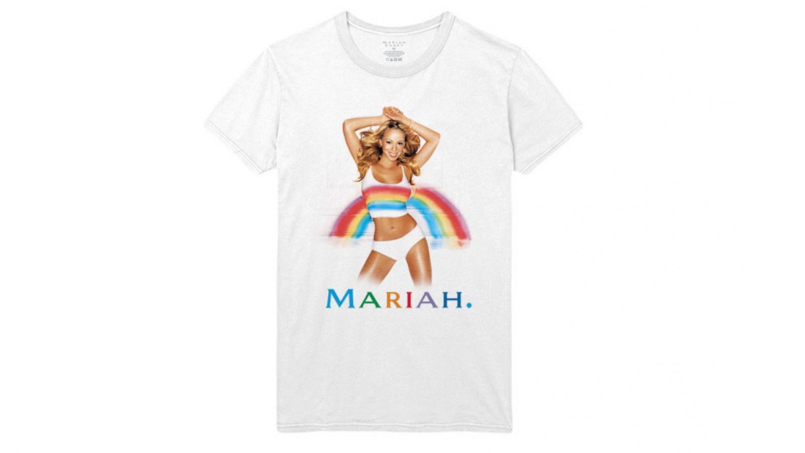 PHOTO: Mariah Carey releases new Pride-themed rainbow merchandise.