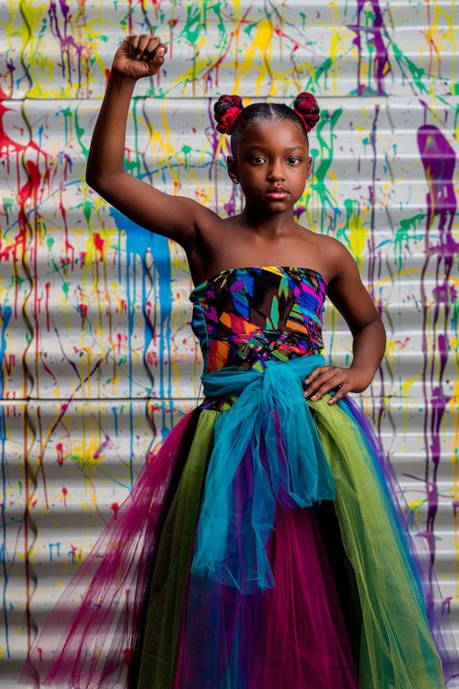 PHOTO: Marian Scott, 8, gains professional photo shoot after being denied school pictures because of the color of her hair.