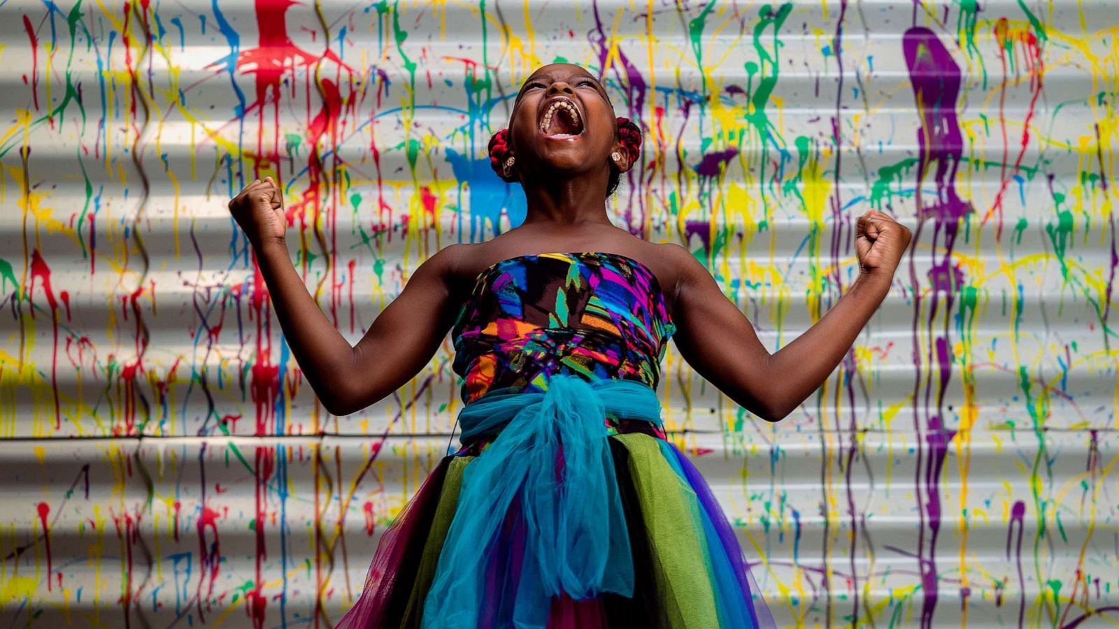 PHOTO: Marian Scott, 8, gains professional photo shoot after being denied school pictures because of the color of her hair.