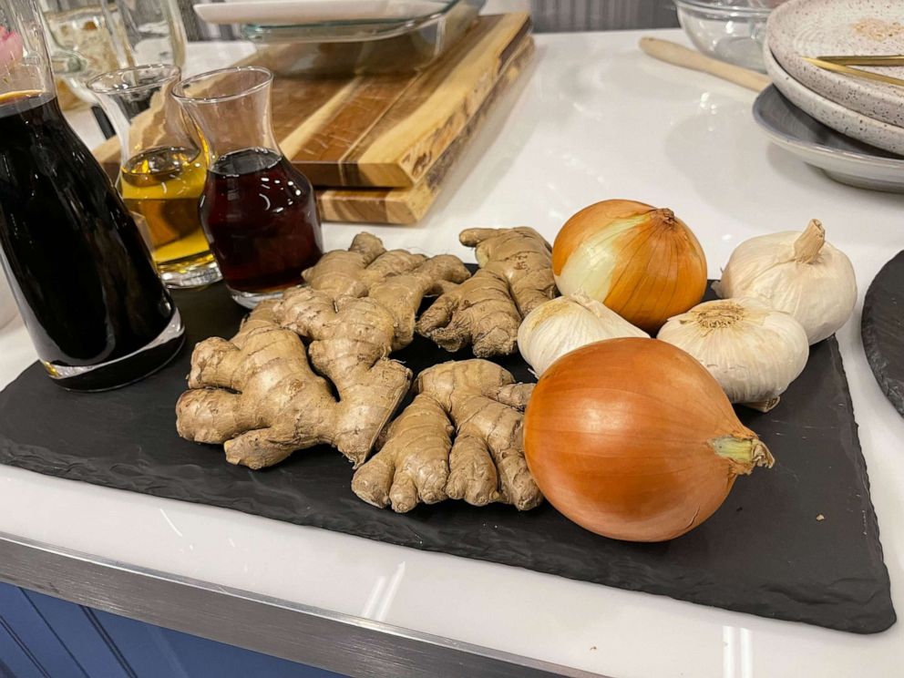 PHOTO: Ingredients for a Korean short rib marinade.