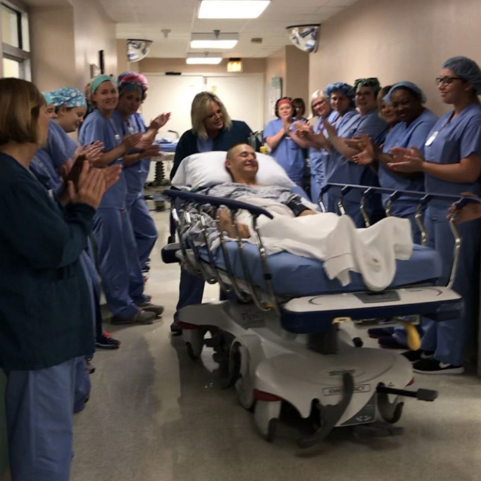 VIDEO: When a Marine missed boot camp graduation, hospital staff took action