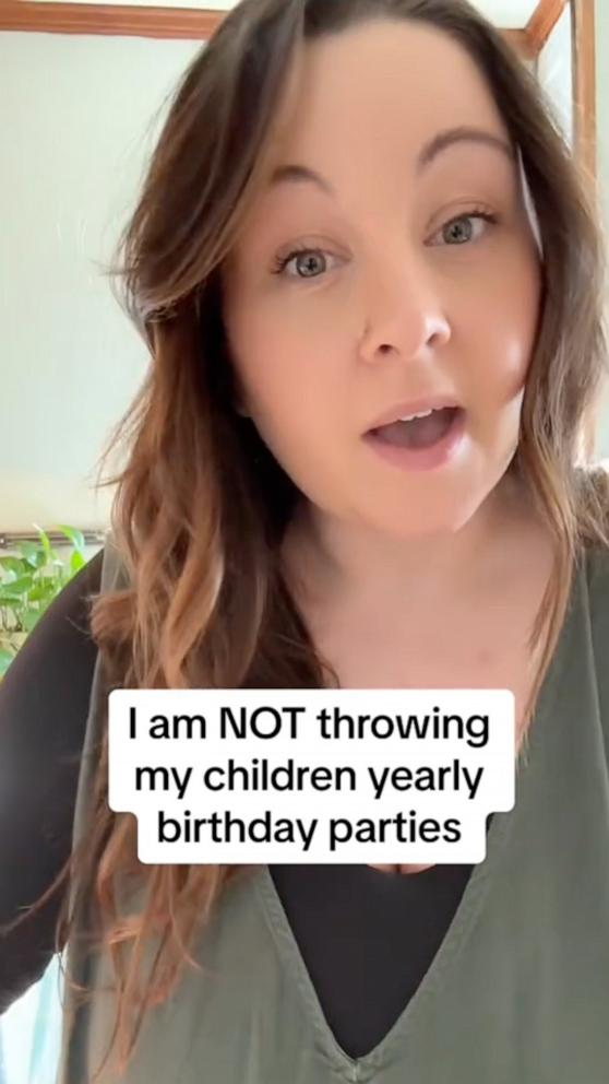 VIDEO: Mom shares why she won't throw birthday parties for her daughter
