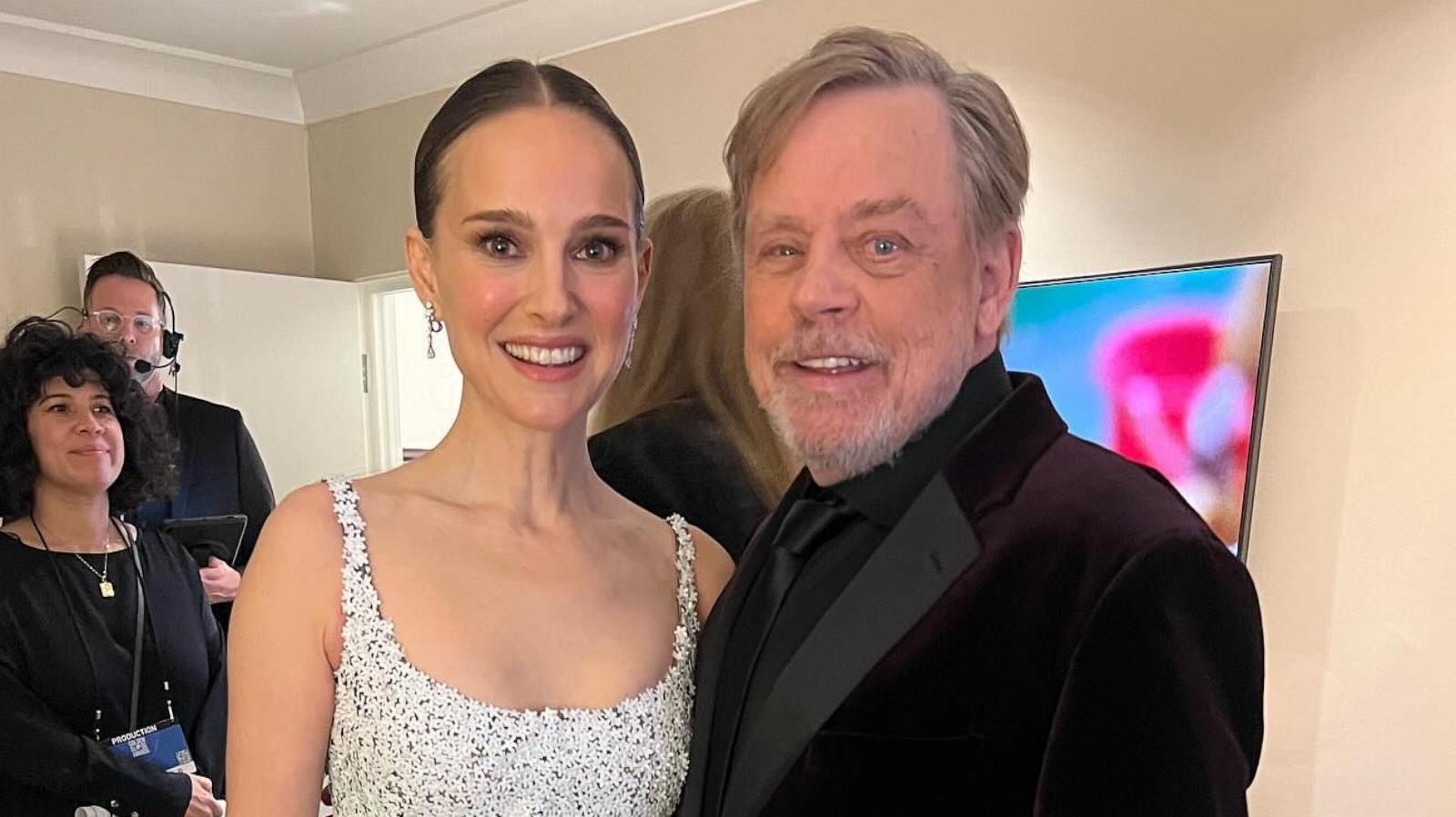 PHOTO: In a post made to Mark Hamill's Instagram account, Hamill appears with Natalie Portman on Jan. 8, 2024.