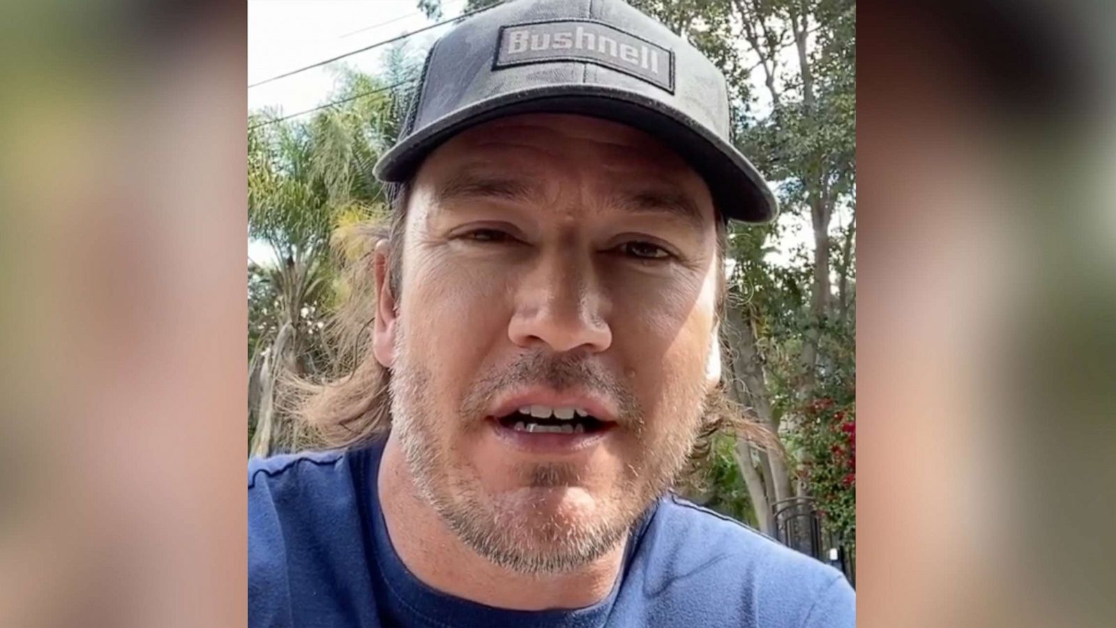 PHOTO: A screengrab from a video posted on Mark-Paul Gosselaar's Instagram account, March 22, 2020, shows him speaking to his followers on social media.