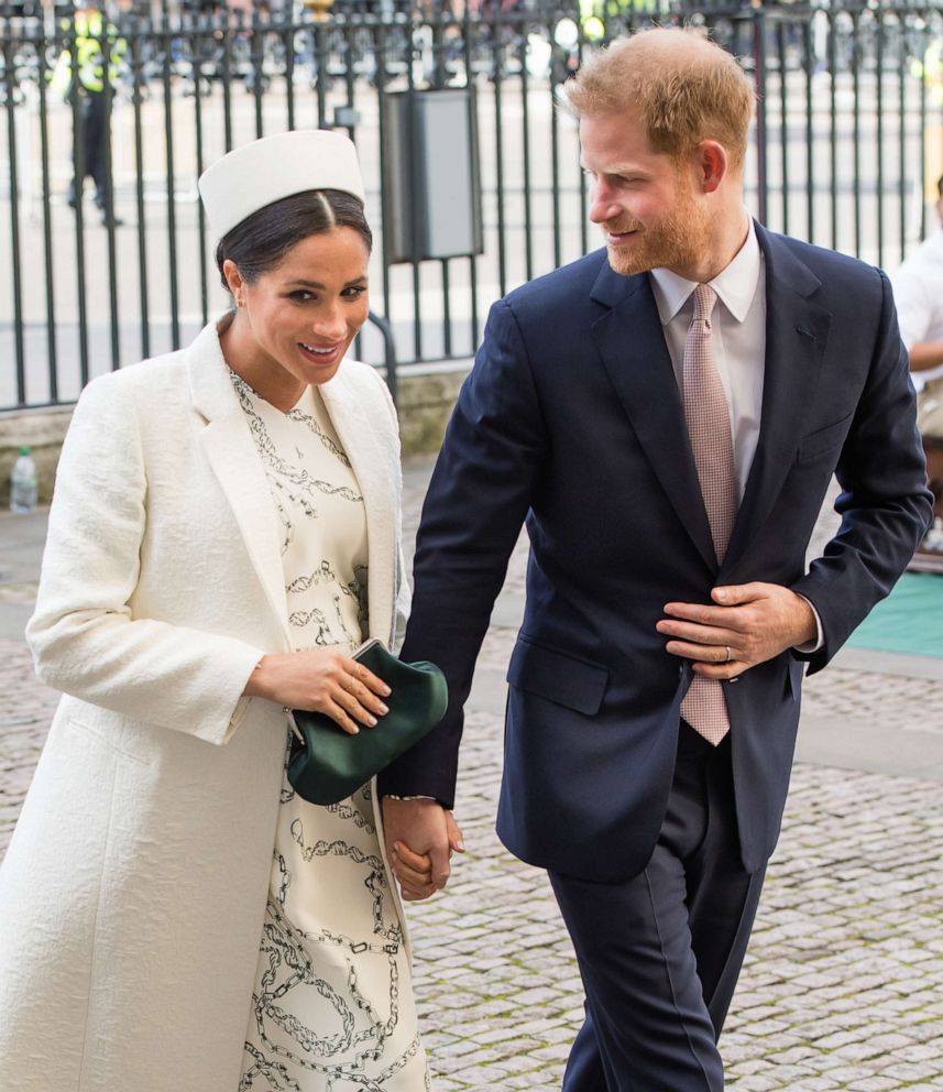 PHOTO: Meghan, Duchess of Sussex and Prince Harry, Duke of Sussex and attend the Commonwealth Day service at Westminster Abbey, March 11, 2019, in London.