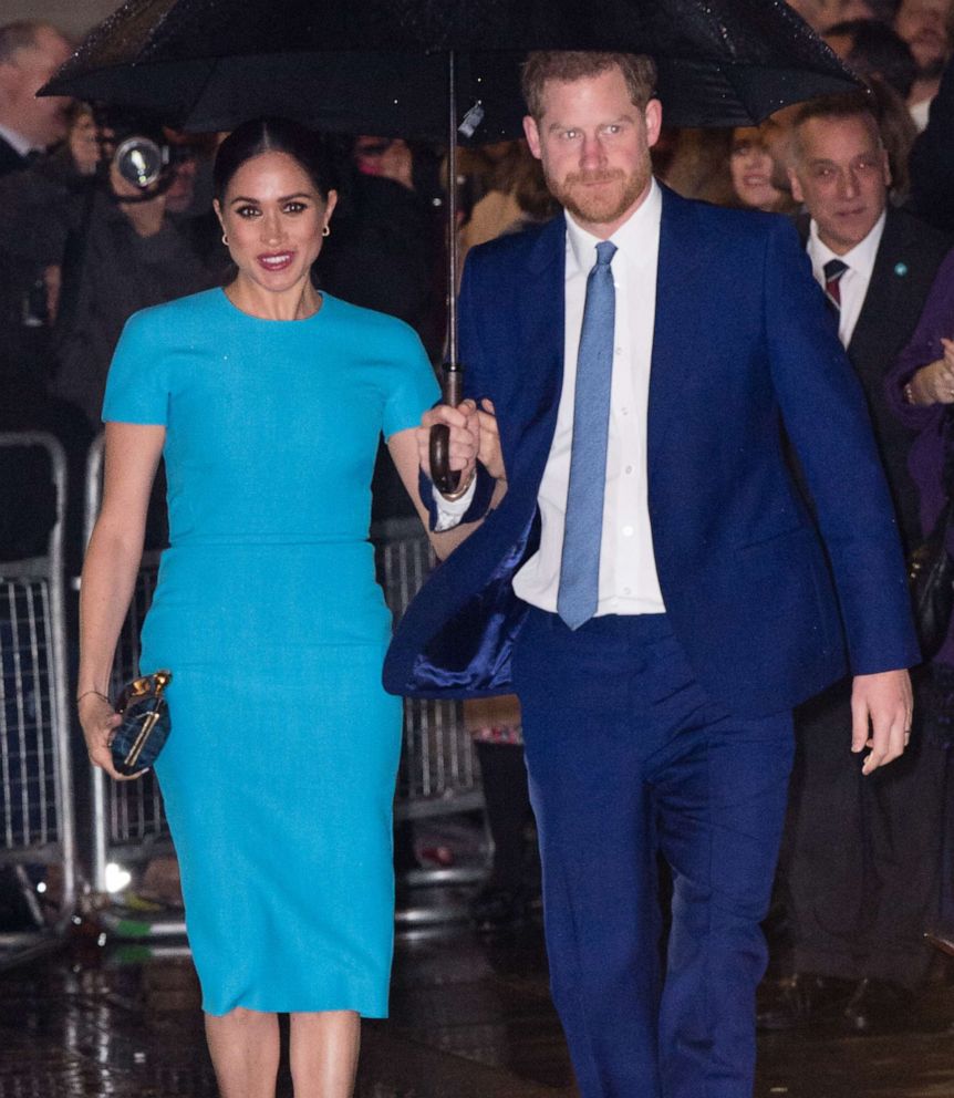 PHOTO: Prince Harry, Duke of Sussex and Meghan, Duchess of Sussex attend The Endeavour Fund Awards at Mansion House on March 5, 2020 in London.
