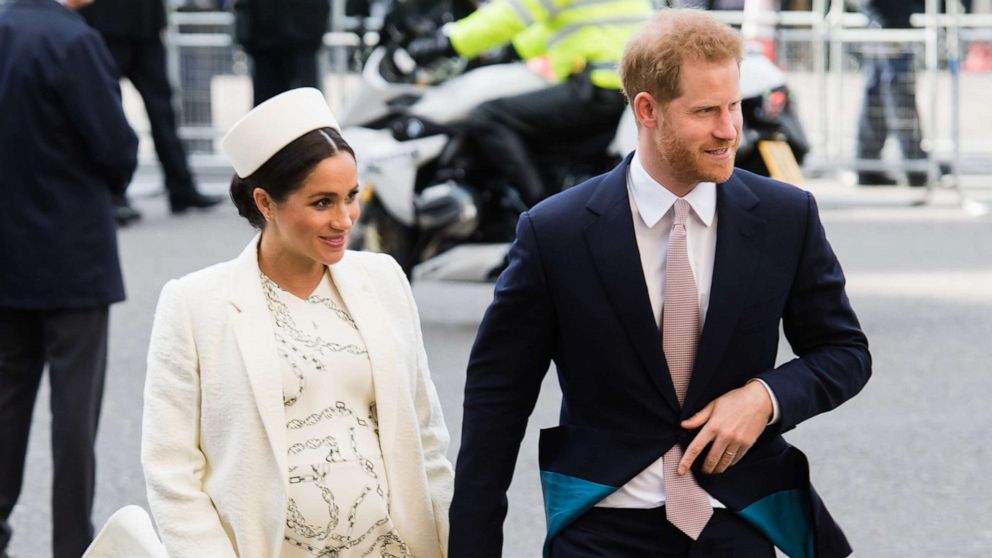 Prince Harry, Duke of Sussex and Meghan, Duchess of Sussex attend the Commonwealth Day service at Westminster Abbey, March 11, 2019, in London.