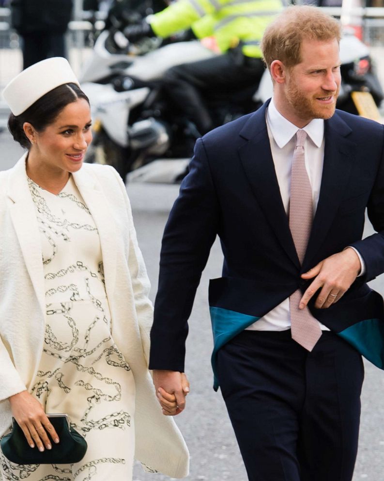 PHOTO: Prince Harry, Duke of Sussex and Meghan, Duchess of Sussex attend the Commonwealth Day service at Westminster Abbey, March 11, 2019, in London.